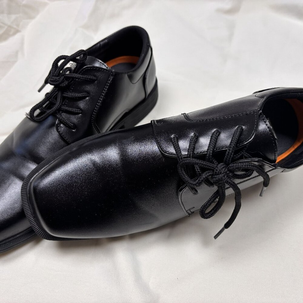 Madison Avenue Men’s Black Leather Dress Shoes Lace-Up Oxford Size 6.5 M